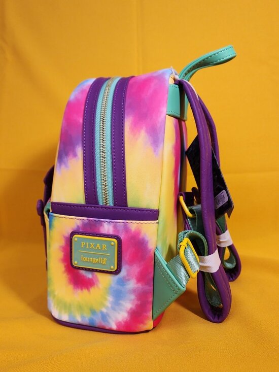 Loungefly Disney Pixar Cars Fillmore Tie-Dye Good Vibes Hippie Min Backpack NEW main image 9